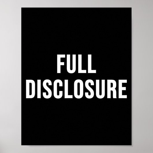 Full Disclosure  Poster (Voorkant)