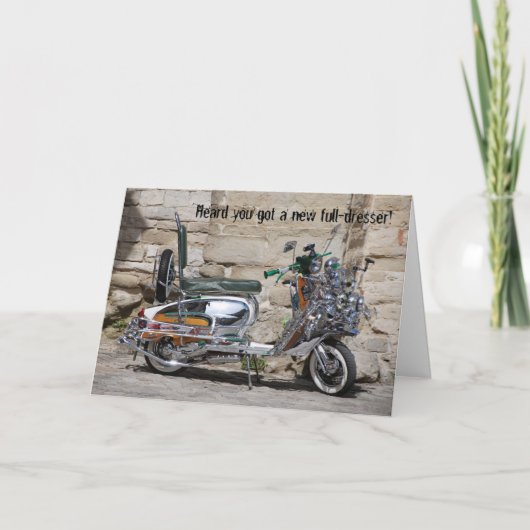 Full-Dresser Motorcycle Funny Get Well Card Kaart (Voorkant)
