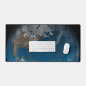 Full Earth met Noord- en Zuid-Amerika. Bureaumat (Keyboard & Muis)