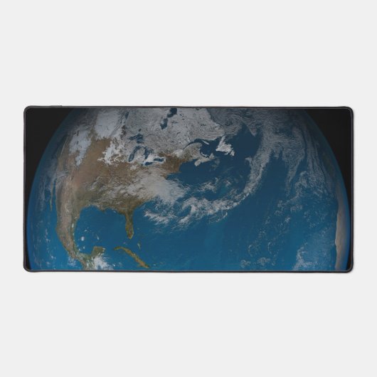 Full Earth met Noord- en Zuid-Amerika. Bureaumat (Voorkant)