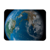 Full Earth met Noord- en Zuid-Amerika. Magneet (Horizontaal)