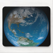 Full Earth met Noord- en Zuid-Amerika. Muismat (Voorkant)