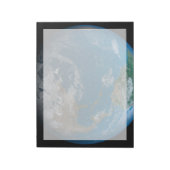 Full Earth met Noord- en Zuid-Amerika. Notitieblok (Linkerzijde)