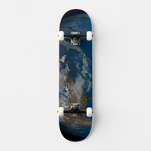 Full Earth met Noord- en Zuid-Amerika. Persoonlijk Skateboard (Voorkant)