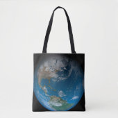 Full Earth met Noord- en Zuid-Amerika. Tote Bag (Voorkant)
