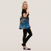 Full Earth met Noord- en Zuid-Amerika. Tote Bag (Op model)