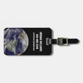 Full Earth toont een krachtig winterse Storm. Bagagelabel (Voorkant horizontaal)