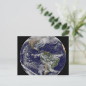 Full Earth toont een krachtig winterse Storm. Briefkaart (Staand voorkant)