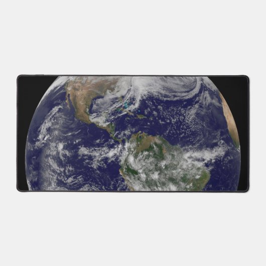 Full Earth toont een krachtig winterse Storm. Bureaumat (Voorkant)