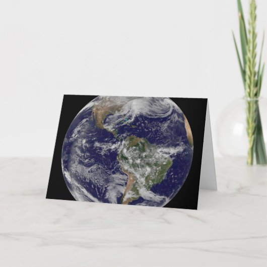 Full Earth toont een krachtig winterse Storm. Kaart (Voorkant)