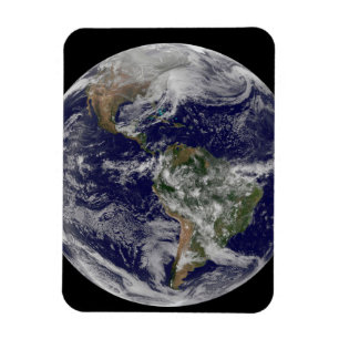 Full Earth toont een krachtig winterse Storm. Magneet