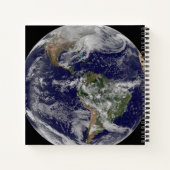 Full Earth toont een krachtig winterse Storm. Notitieboek (Achterkant)