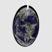 Full Earth toont een krachtig winterse Storm. Ornament (voorkant)