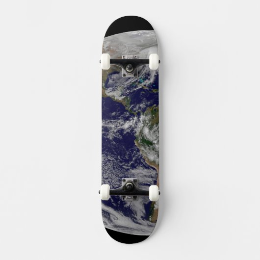 Full Earth toont een krachtig winterse Storm. Persoonlijk Skateboard (Voorkant)