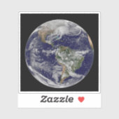 Full Earth toont een krachtig winterse Storm. Sticker (Vel)
