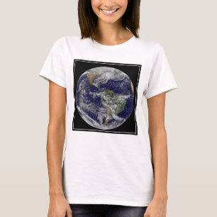 Full Earth toont een krachtig winterse Storm. T-shirt