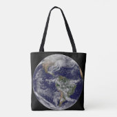 Full Earth toont een krachtig winterse Storm. Tote Bag (Achterkant)