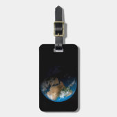 Full Earth toont gesimuleerde wolken boven Afrika. Bagagelabel (Voorkant verticaal)