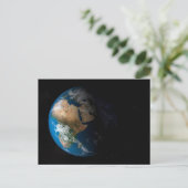 Full Earth toont gesimuleerde wolken boven Afrika. Briefkaart (Staand voorkant)