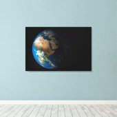 Full Earth toont gesimuleerde wolken boven Afrika. Canvas Afdruk (Insitu (Houten vloer))