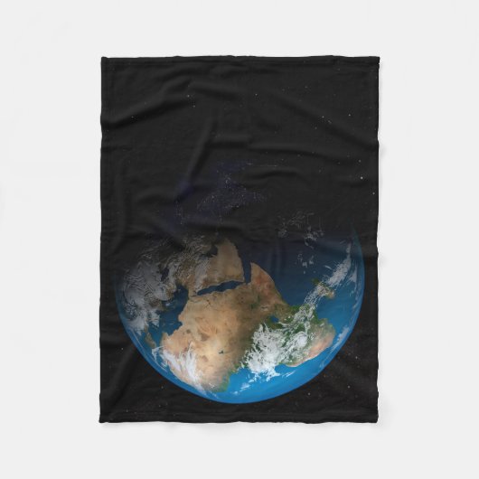 Full Earth toont gesimuleerde wolken boven Afrika. Fleece Deken (Voorkant)