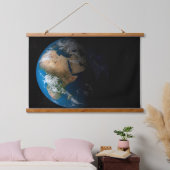 Full Earth toont gesimuleerde wolken boven Afrika. Hangend Wandkleed (Slaapkamer)