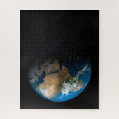 Full Earth toont gesimuleerde wolken boven Afrika. Legpuzzel (Verticaal)
