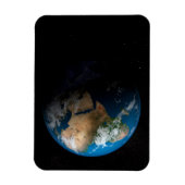 Full Earth toont gesimuleerde wolken boven Afrika. Magneet (Verticaal)