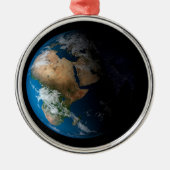 Full Earth toont gesimuleerde wolken boven Afrika. Metalen Ornament (Voorkant)