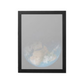 Full Earth toont gesimuleerde wolken boven Afrika. Notitieblok (Linkerzijde)