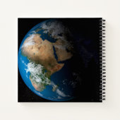 Full Earth toont gesimuleerde wolken boven Afrika. Notitieboek (Achterkant)