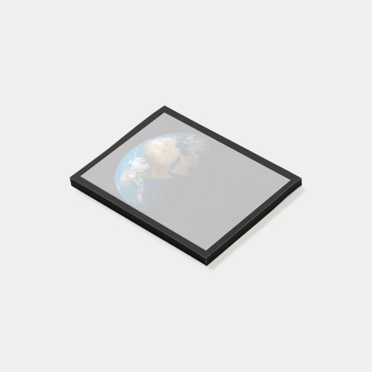 Full Earth toont gesimuleerde wolken boven Afrika. Post-it® Notes (Schuin)