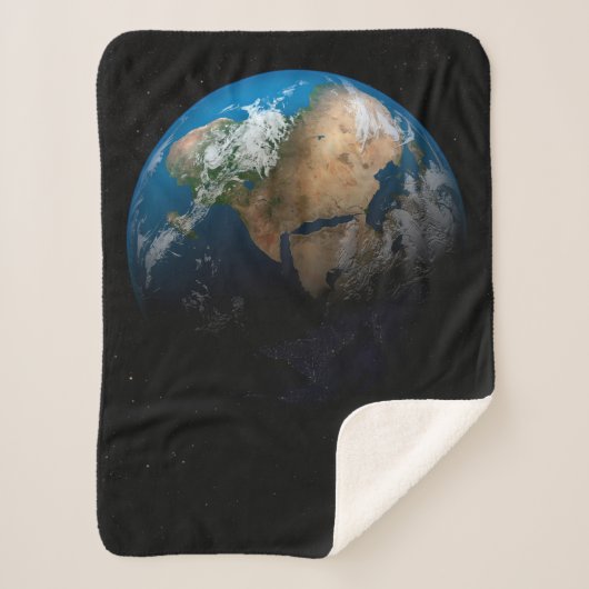 Full Earth toont gesimuleerde wolken boven Afrika. Sherpa Deken (Voorkant)
