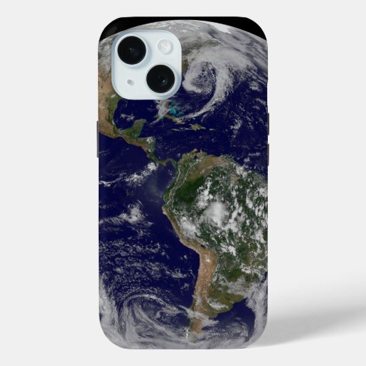 Full Earth toont lagedruksystemen. Case-Mate iPhone Case (Achterkant)