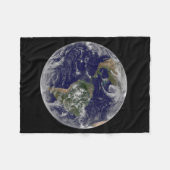 Full Earth toont lagedruksystemen. Fleece Deken (Voorkant (Horizontaal))