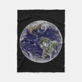 Full Earth toont lagedruksystemen. Fleece Deken (Voorkant)