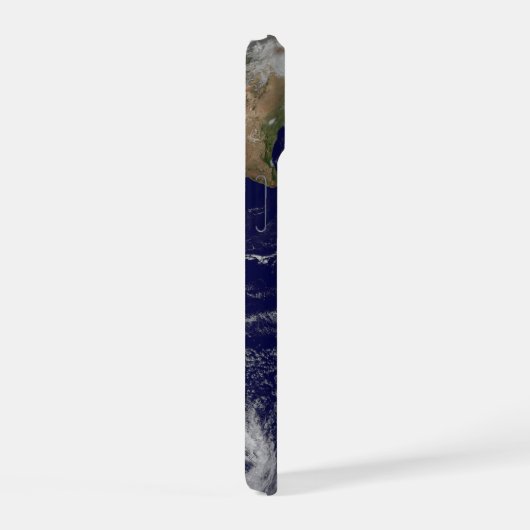 Full Earth toont lagedruksystemen. iPhone 15 Case (Rechterkant)
