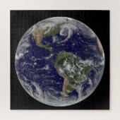 Full Earth toont lagedruksystemen. Legpuzzel (Verticaal)