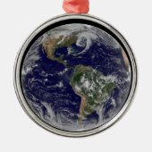 Full Earth toont lagedruksystemen. Metalen Ornament (Voorkant)