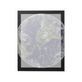 Full Earth toont lagedruksystemen. Notitieblok (Linkerzijde)