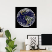 Full Earth toont lagedruksystemen. Poster (Thuiskantoor)