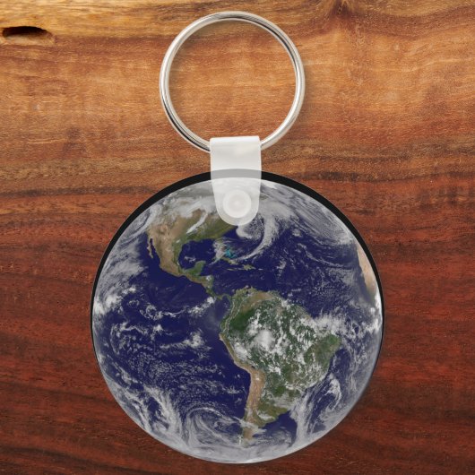 Full Earth toont lagedruksystemen. Sleutelhanger (Voorkant)