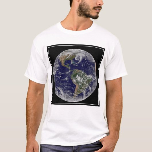 Full Earth toont lagedruksystemen. T-shirt (Voorkant)