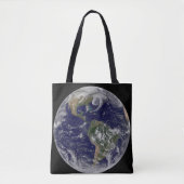 Full Earth toont lagedruksystemen. Tote Bag (Voorkant)
