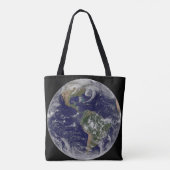 Full Earth toont lagedruksystemen. Tote Bag (Achterkant)