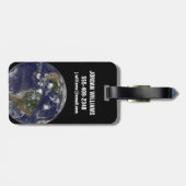 Full Earth toont tropische Stormen in de Atlantisc Bagagelabel (Achterkant horizontaal)