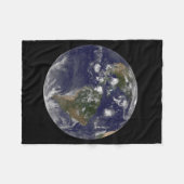 Full Earth toont tropische Stormen in de Atlantisc Fleece Deken (Voorkant (Horizontaal))