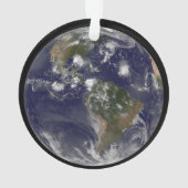 Full Earth toont tropische Stormen in de Atlantisc Ornament (achterkant)