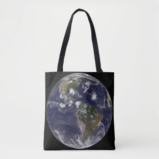 Full Earth toont tropische Stormen in de Atlantisc Tote Bag (Voorkant)