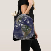 Full Earth toont tropische Stormen in de Atlantisc Tote Bag (Dichtbij)